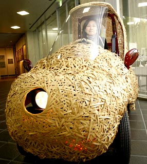 carrobambu Carro feito de Bambu