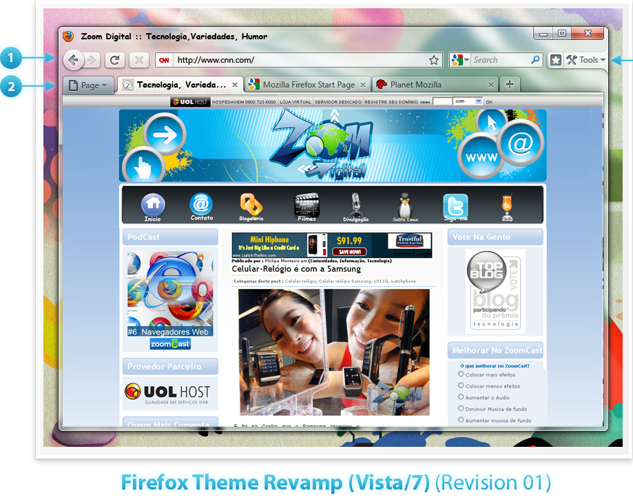 Firefox 3.7 Imagens do Firefox 3.7