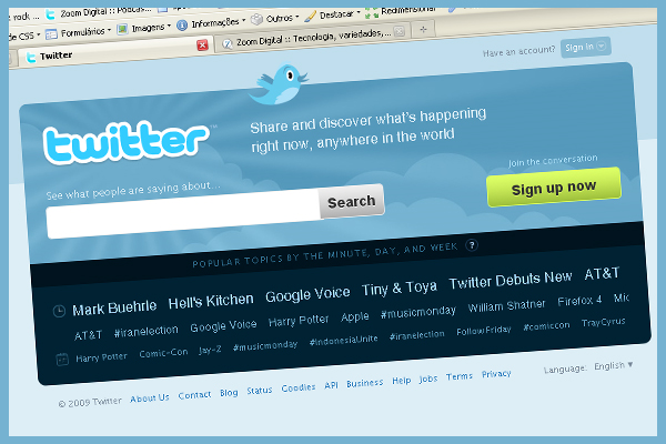 novotwitter Pagina Inicial do twitter