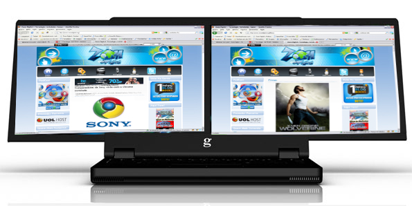 Notebook tela dupla Notebook tela dupla