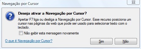 navegacao por cursor Dica   Como navegar pela internet sem utilizar o Mouse